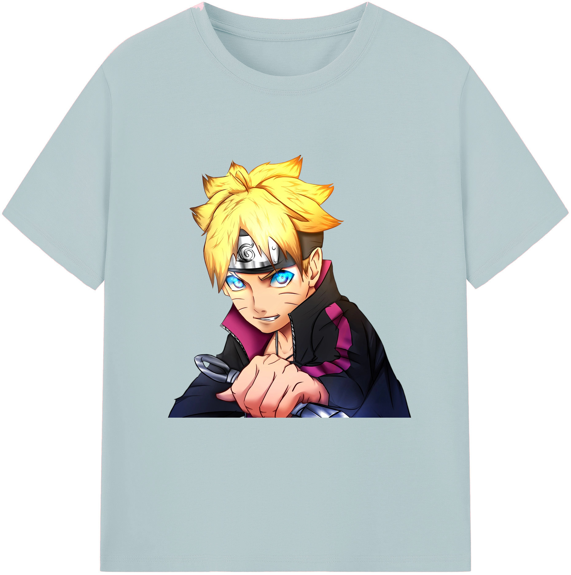 （画像用） NARUTO -ナルト- うずまき ボルト Uzumaki Boruto 綿100％半袖Tシャツ（フロントプリント）